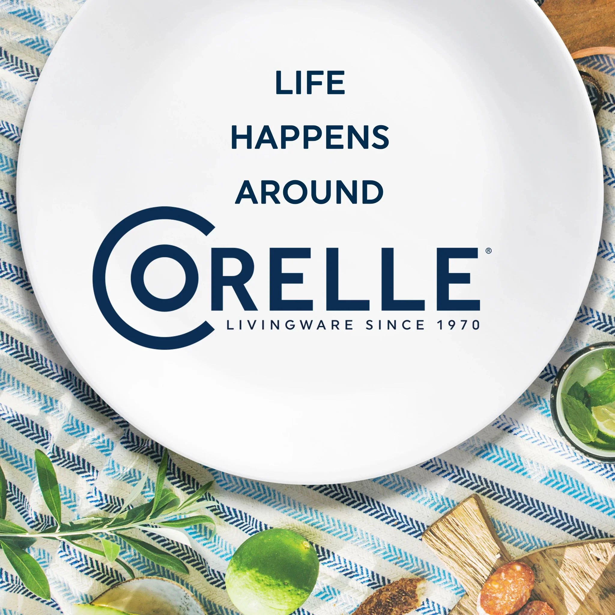 Corelle® Ocean Blues 6.75" Appetizer Plate - Image 5